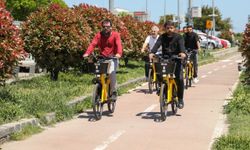 Atakum’da pedal destekli elektrikli bisikletler
