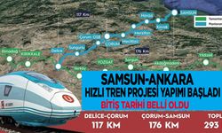 Samsun'un beklediği Hızlı Tren projesinde yeni gelişme! Yapımı başladı