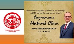 Tosuner'den kurbanBayramı Mesajı