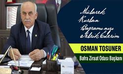 Başkan Osman Tosuner’den Kurban Bayramı Mesajı