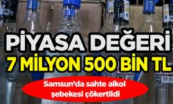 Samsun’da sahte alkol şebekesi çökertildi