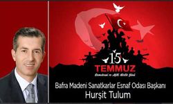Başkan Tulum’dan 15 Temmuz Mesajı