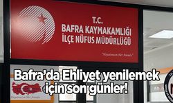 Bafra’da Ehliyet yenilemek için son günler! Vatandaşlar nüfus müdürlüklerine akın etti