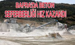 Bafra’da Beton Seferberliği Hız Kazandı