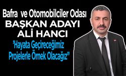 Bafra  ve Otomobilciler Odası “GENÇ” Başkan Adayı “Ali Hancı”