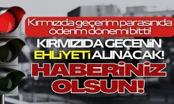 Kırmızı Işıkta geçenin ehliyetine el koyulacak!