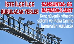 Samsun ve Bafra’da KGYS ve PTS kameralarının kurulacağı adresler
