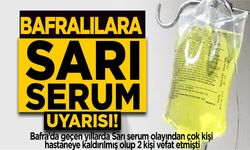 Bafra’da sarı serum uyarısı! Ciddi risk taşıyor