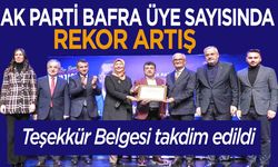 AK Parti Bafra’da Rekor Üye Sayısına Ulaştı