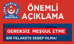 Türk Sağlık Sen Bafra Temsilciliği bir açıklama yaptı.