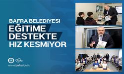 Bafra Belediyesi Eğitime Destekte Hız Kesmiyor