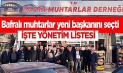 Bafralı muhtarlar yeni başkanını seçti