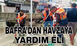 Bafra'dan Sel bölgesi Havza'ya Yardım Eli