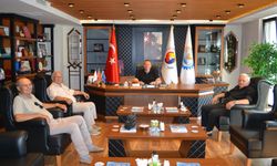 Yaşar Buharalıoğlu, Bülent Arslan ve Ali Rıza Keçeli’den Başkan Serdal Sefa Kocabaş’a Ziyaret