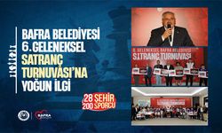 Bafra Belediyesi 6. Geleneksel Satranç Turnuvası’na Yoğun İlgi