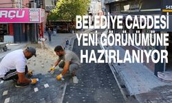 Belediye Caddesi Yeni Görünümüne Hazırlanıyor