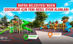 Bafra Belediyesi’nden Çocuklar İçin Yeni Nesil Oyun Alanları