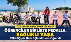 Öğenciler Birlikte pedalla sağlıklı yaşa Etkinliğiyle Hem Eğlendi Hem Öğrendi