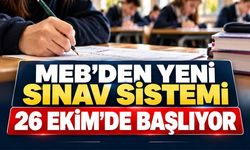MEB'den ortaokul ve liselere yeni sınav sistemi: 26 Ekim'de başlıyor