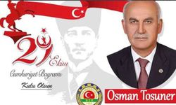 Bafra Ziraat Odası Başkanı Osman Tosuner’in 29 Ekim Bayramı Mesajı