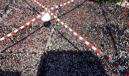 CUMHURBAŞKANI ERDOĞAN'IN SAMSUN MİTİNGİNDE İZDİHAM YAŞANDI