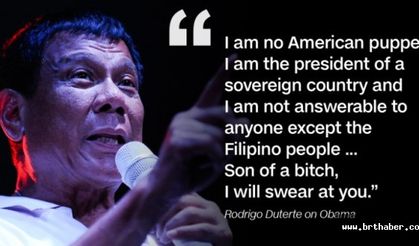Filipinler CUmhurbaşkanı , Obama'ya DÜmdüz Sövdü