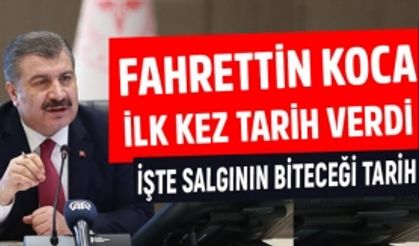 Bakan Koca,Salgının kontrolü için tarih verdi