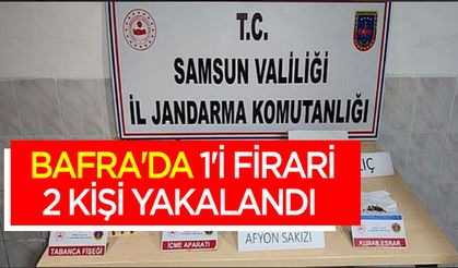 Bafra'da 1'i firari 2 kişi yakalandı