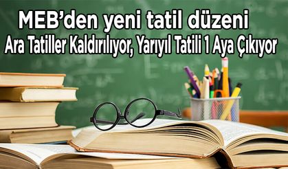 Ara Tatiller Kaldırılıyor, Yarıyıl Tatili 1 Aya Çıkıyor