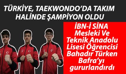 İbn-İ Sina Mesleki Ve Teknik Anadolu Lisesi Öğrencisi Bahadır Türken Bafra’yı gururlandırdı