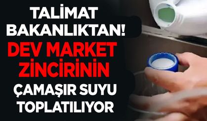 Dev market zincirinin çamaşır suyu toplatılıyor