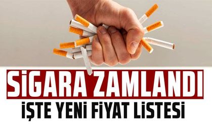 Sigaraya zam geldi: İşte yeni fiyat listesi