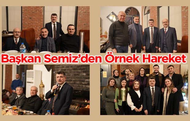 Ak Parti Bafra İlçe Başkanı İbrahim Semiz Den Örnek Hareket