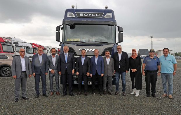BAFRA BELEDİYESİ MODERN KAMYON VE TIR GARAJI HİZMETE AÇILDI