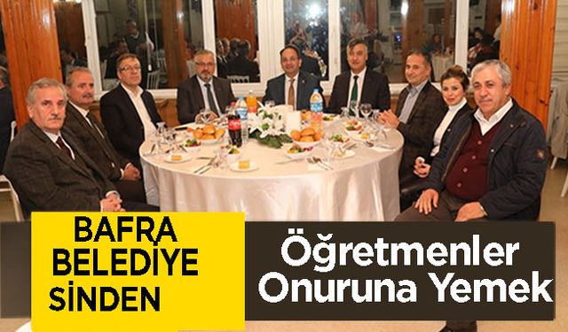 Bafra Belediyesinden Öğretmenler Onuruna Yemek