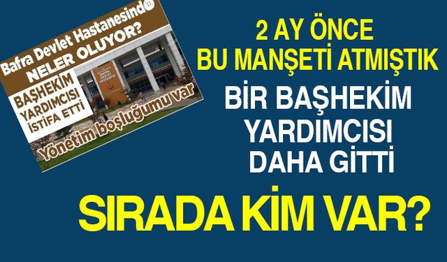 Bafra Devlet Hastanesinde Neler Oluyor?