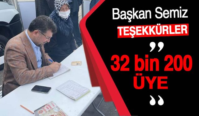 AK Parti Bafra İlçe Başkanı İbrahim Semiz’den Teşekkür Mesajı;