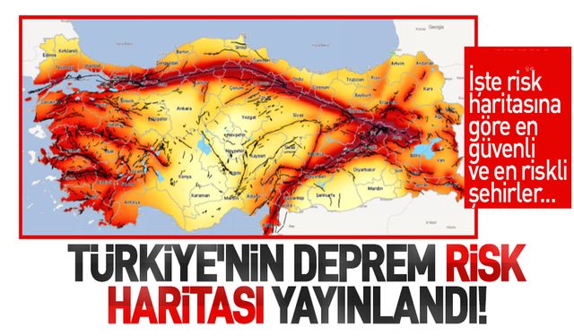 Türkiye’nin deprem risk haritası yayınlandı! İşte Samsun’un deprem risk haritası