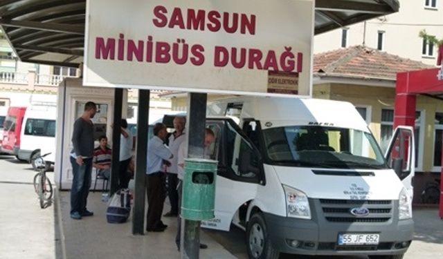 Samsun Bafra Minibüs yolcu ücretlerine zam geldi