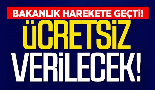 Öğrencilere Ücretsiz verilecek!