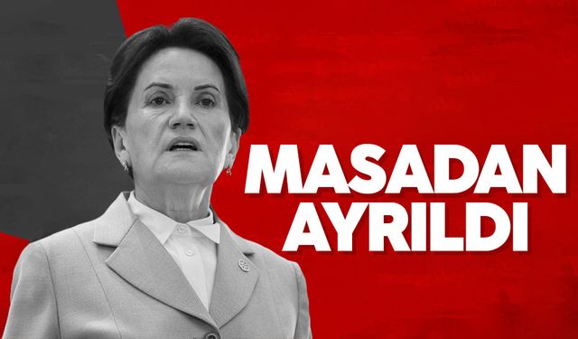 Meral Akşener açıkladı: İyi Parti 6'lı masadan ayrıldı