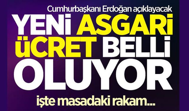 Asgari ücret belli oluyor! İşte masadaki rakam...