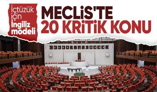 Meclis'te gözler 20 kritik maddeye çevrildi!