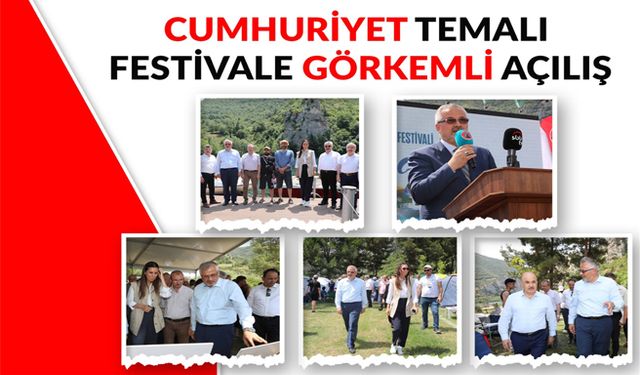 Cumhuriyet Temalı Festivale Görkemli Açılış