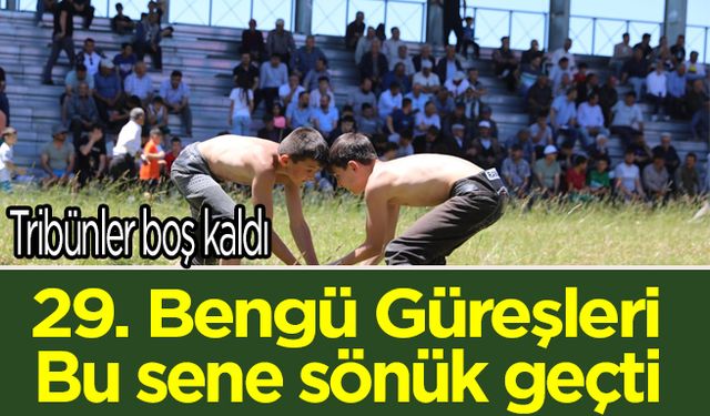 29. Bengü Güreşleri Bu sene sönük geçti