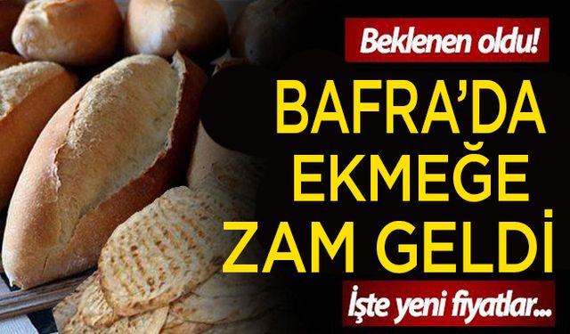 Bafra'da Ekmeğe Zam!