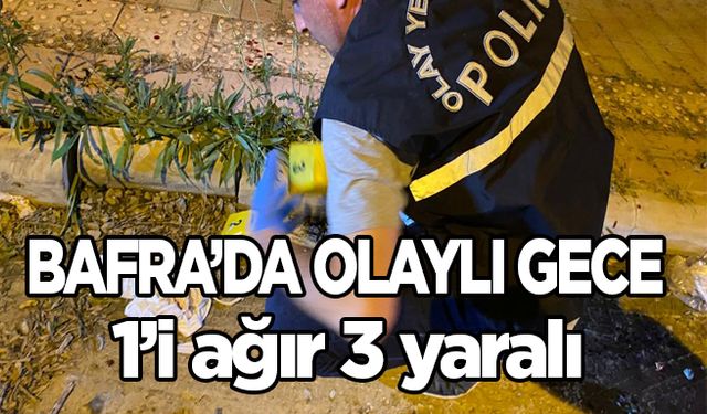 Bafra’da bıçaklı kavga 1’i ağır 3 yaralı