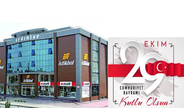 Aydınlar Center'dem 29 Ekim Cumhuriyet Bayramı mesajı