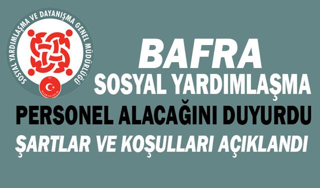 Bafra Sosyal Yardımlaşma Ve Dayanışma Vakfı Muhasebe Görevlisi Alım İlanı