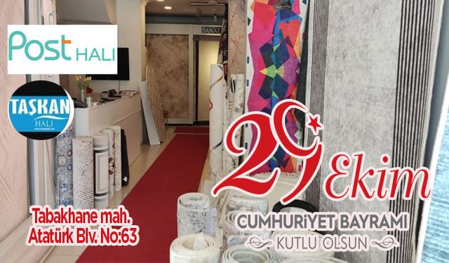 Taşkan Halı 29 Ekim Cumhuriyet Bayramı Mesajı